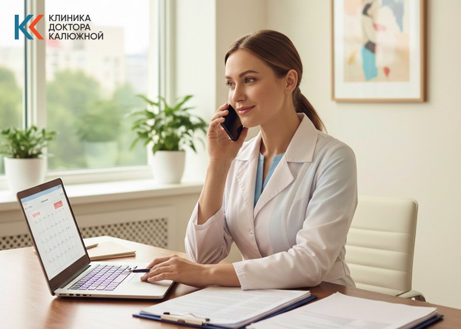 Врач отвечает на звонок пациента